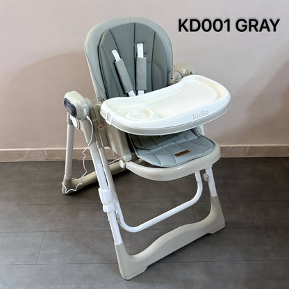 Kidilo – Chaise haute 2en1 avec fonction balançoire électrique et télécommande – Modèle KD001
