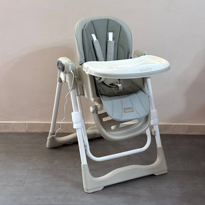Kidilo – Chaise haute 2en1 avec fonction balançoire électrique et télécommande – Modèle KD001