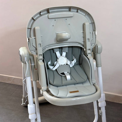 Kidilo – Chaise haute 2en1 avec fonction balançoire électrique et télécommande – Modèle KD001