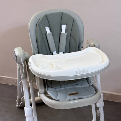 Kidilo – Chaise haute 2en1 avec fonction balançoire électrique et télécommande – Modèle KD001