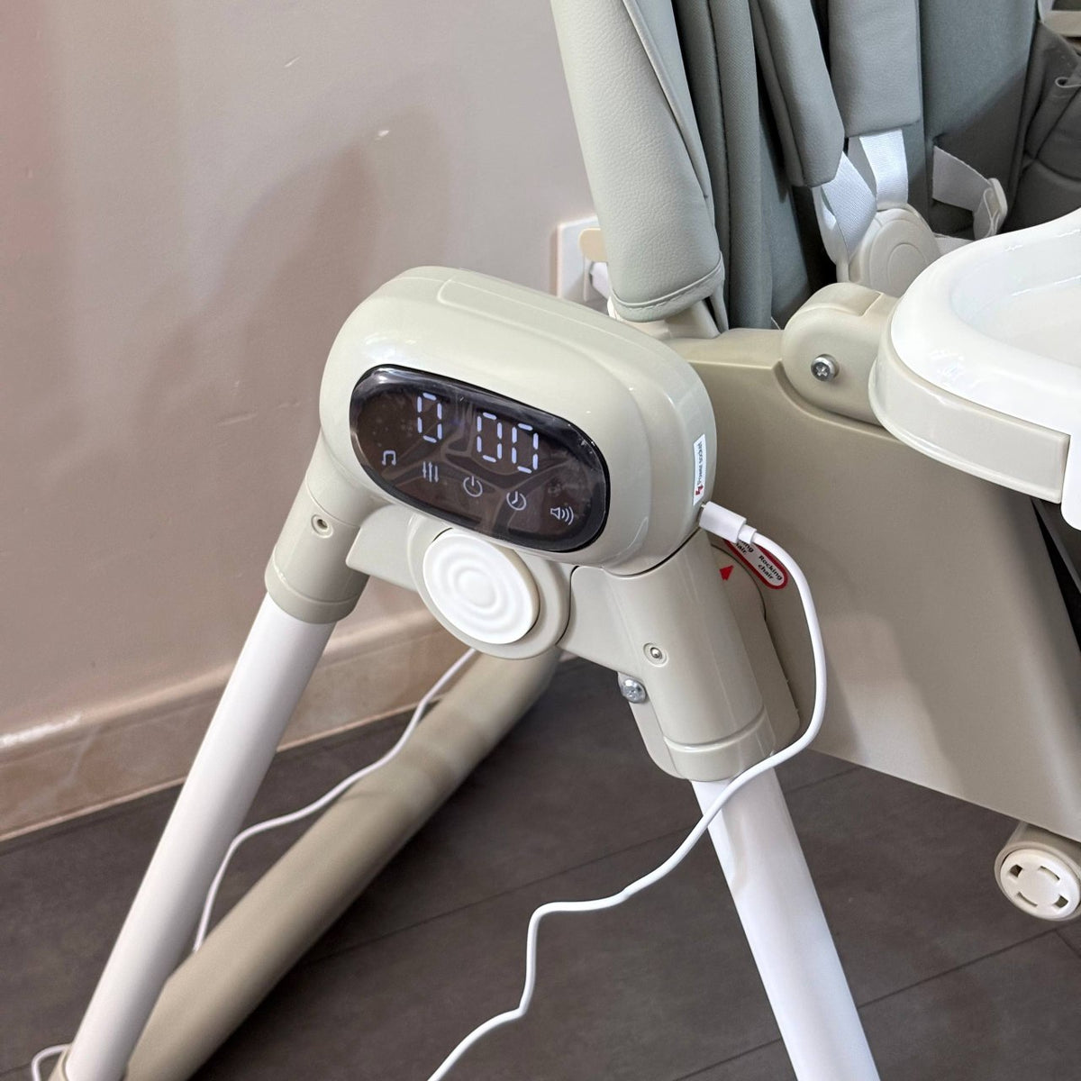Kidilo – Chaise haute 2en1 avec fonction balançoire électrique et télécommande – Modèle KD001