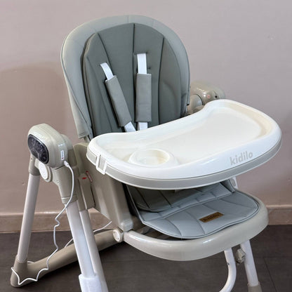 Kidilo – Chaise haute 2en1 avec fonction balançoire électrique et télécommande – Modèle KD001