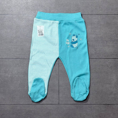 Pantalon bébé en coton doux ( pieds fermés )