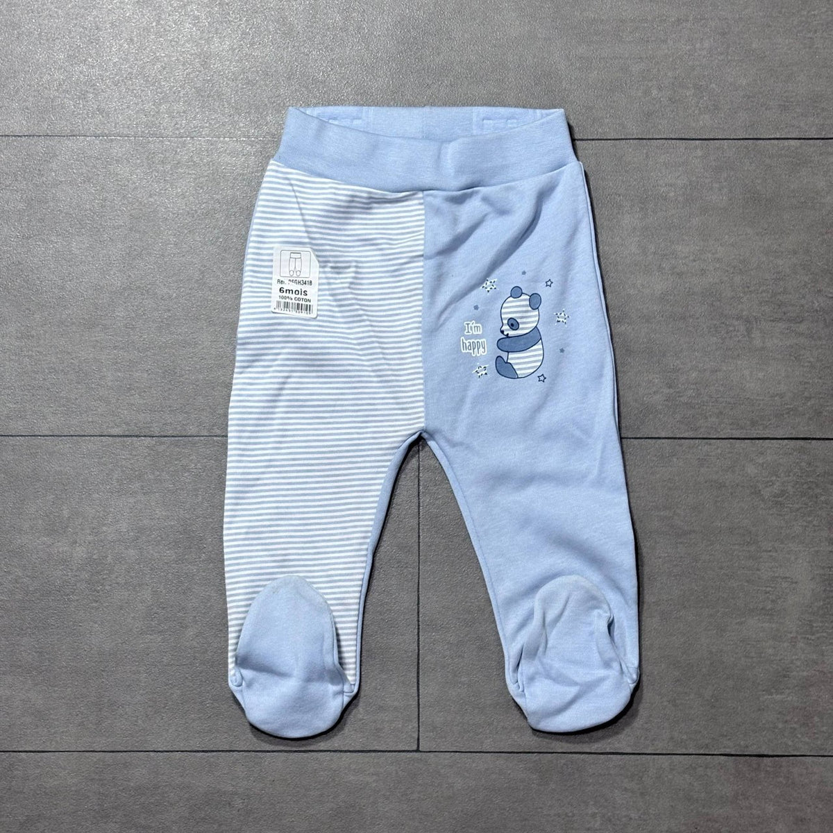 Pantalon bébé en coton doux ( pieds fermés )