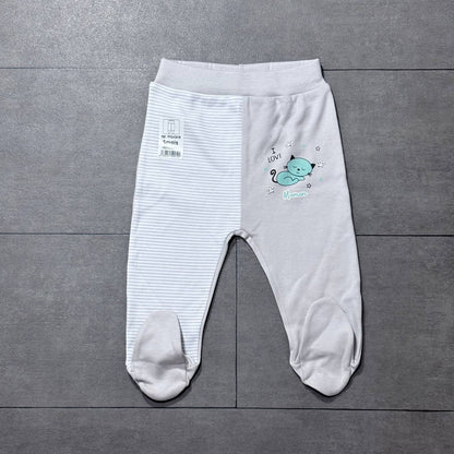 Pantalon bébé en coton doux ( pieds fermés )