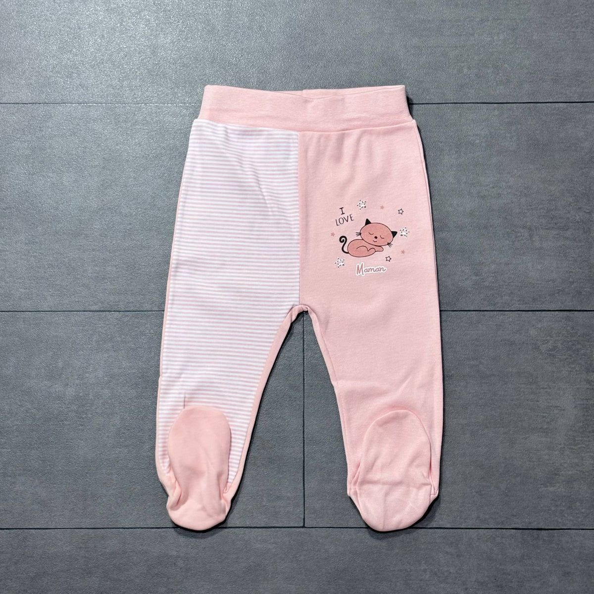Pantalon bébé en coton doux ( pieds fermés )
