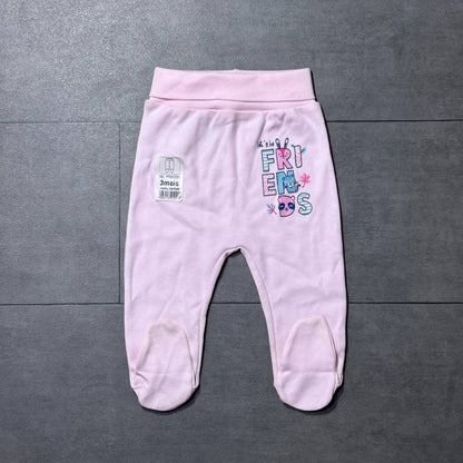 Pantalon bébé en coton doux ( pieds fermés )