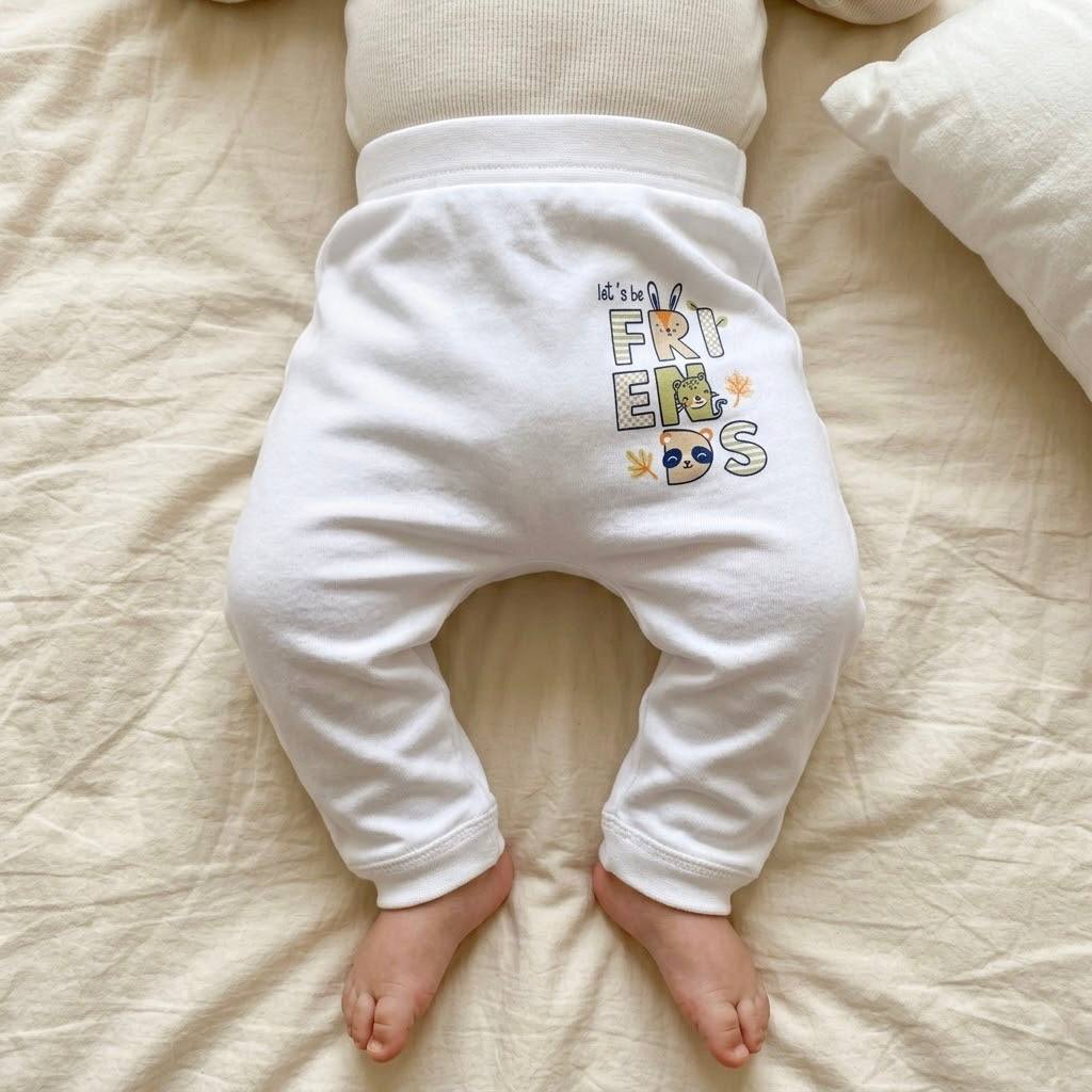 Pantalon bébé en coton doux
