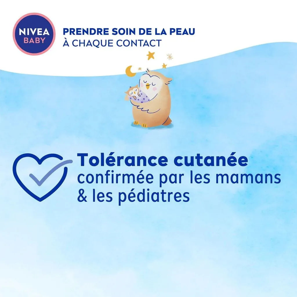 NIVEA – Baby Lotion Bonne Nuit à l’Huile d’Amande & Vitamines B5, C, E – Formule Relaxante SleepEssence™