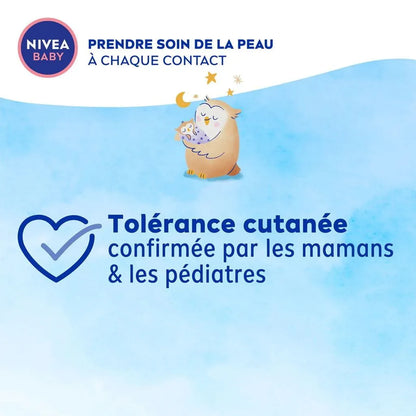 NIVEA – Baby Lotion Bonne Nuit à l’Huile d’Amande & Vitamines B5, C, E – Formule Relaxante SleepEssence™