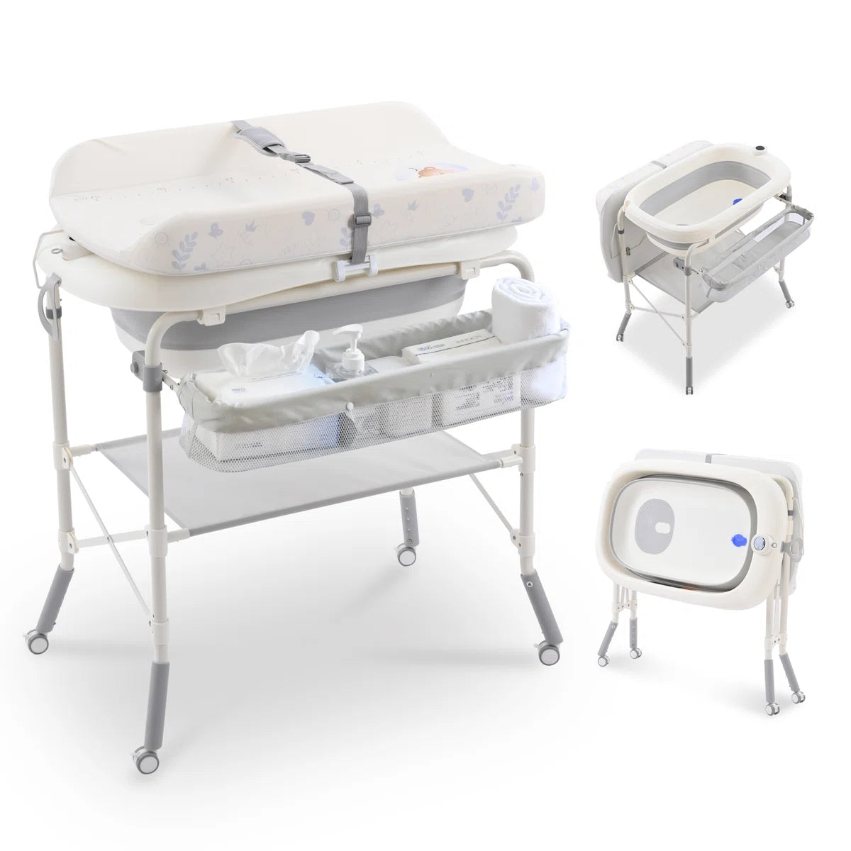 POPYPAPA – Baignoire et table à langer pliables 6 en 1