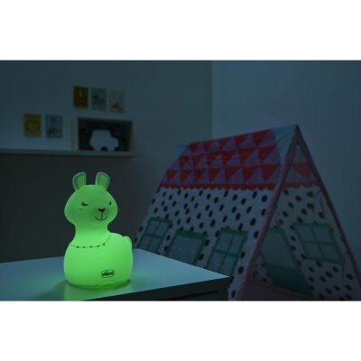 Chicco – Veilleuse Sweet Lights rechargeable et portable – Motif lama