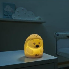 Chicco – Veilleuse Sweet Lights rechargeable et portable – Motif hérisson