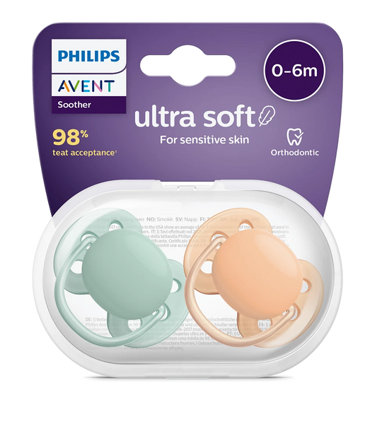 Philips Avent - Sucette 2 pieces - Ultra Soft SCF091/03