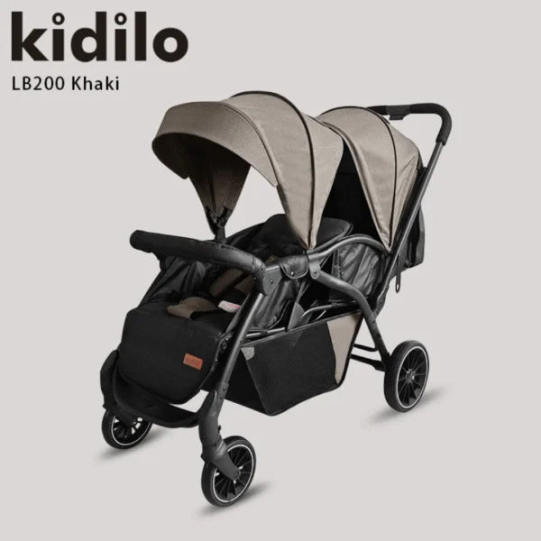 KIDILO – Poussette Double Jumeaux LB200