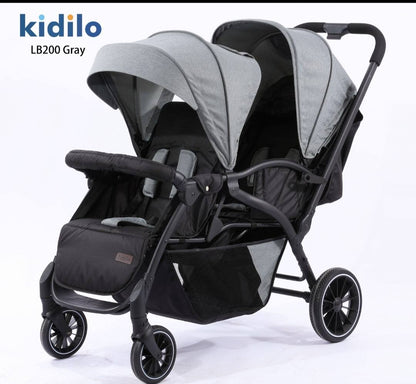 KIDILO – Poussette Double Jumeaux LB200