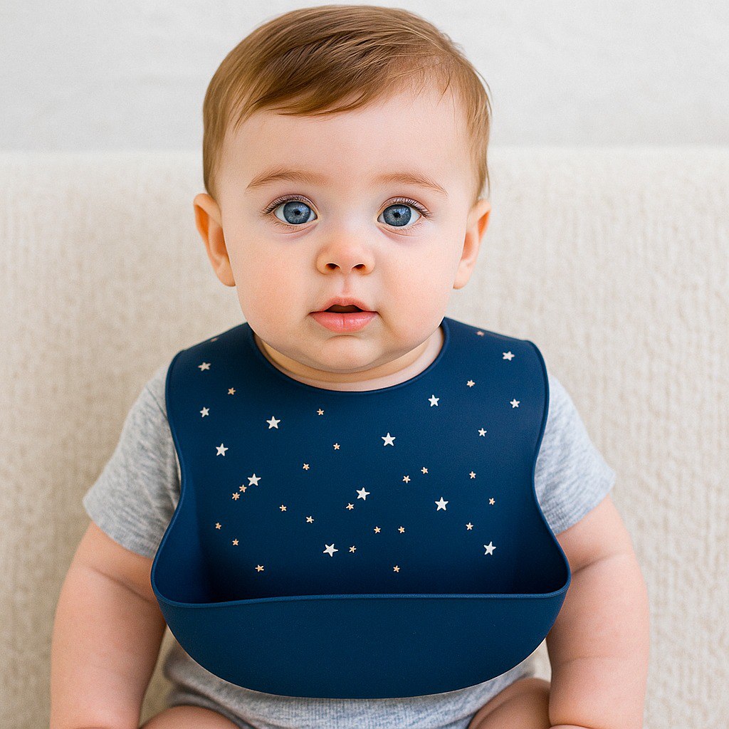 Bavoir en silicone - HAPPY BABY