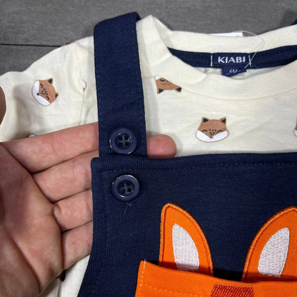 Ensemble 2 pieces -Salopette + tee-shirt