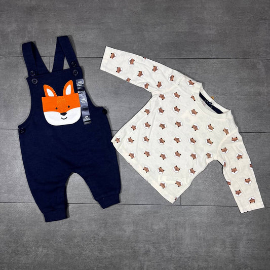 Ensemble 2 pieces -Salopette + tee-shirt