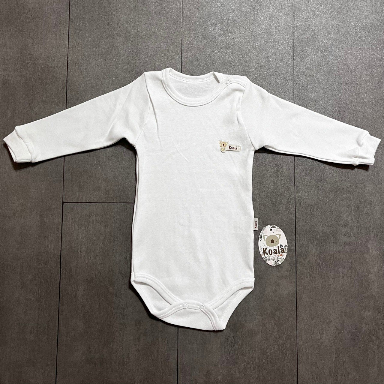 Body à manches longues "Blanc"