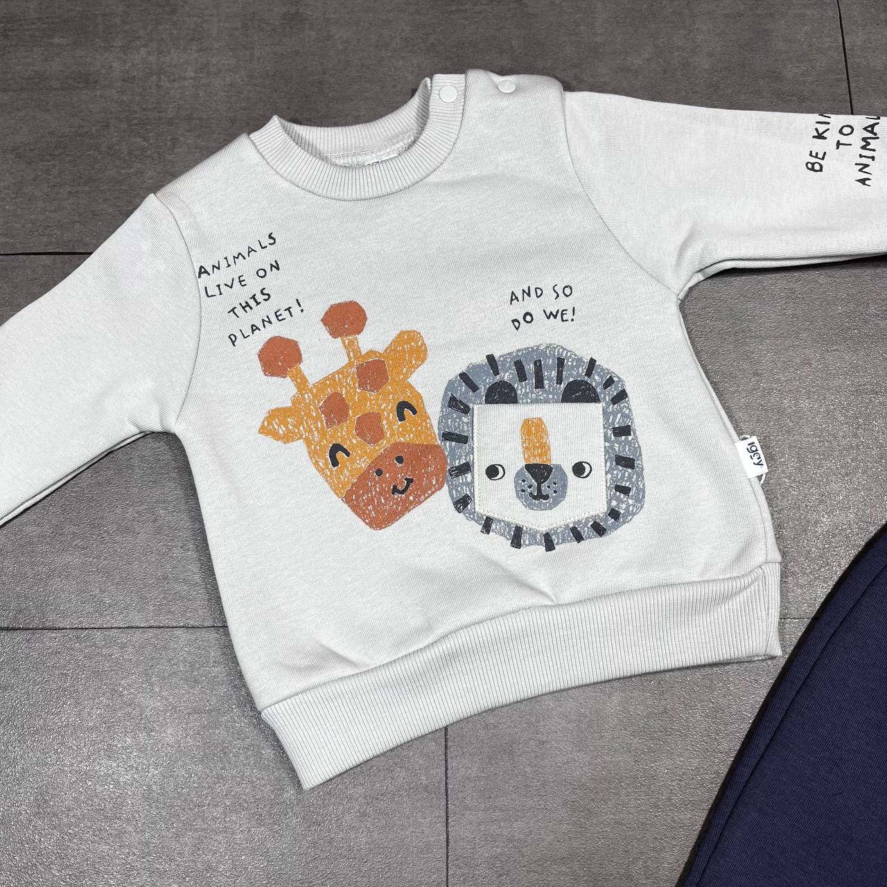 Ensemble jogging bébé motif Animaux – Iggy