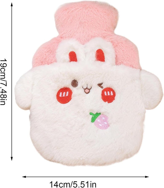 Bouillotte en peluche avec housse dessin animé – Chauffe-mains & pieds