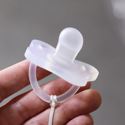 ALGO – Set de biberons en plastique anti-colique et sucette en silicone avec attache