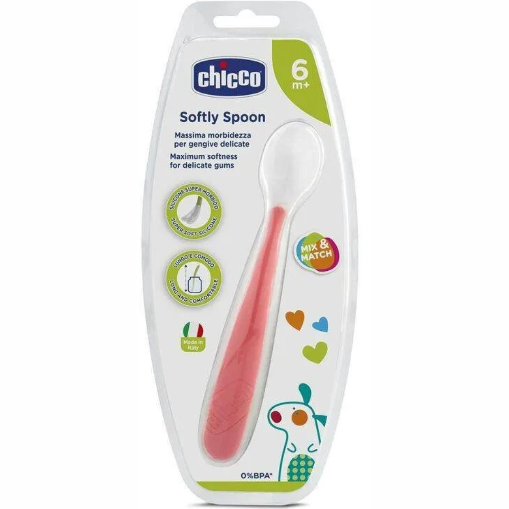Chicco – Cuillère en silicone Super Soft pour bébé 6m+