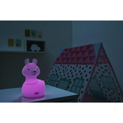 Chicco – Veilleuse Sweet Lights rechargeable et portable – Motif lama