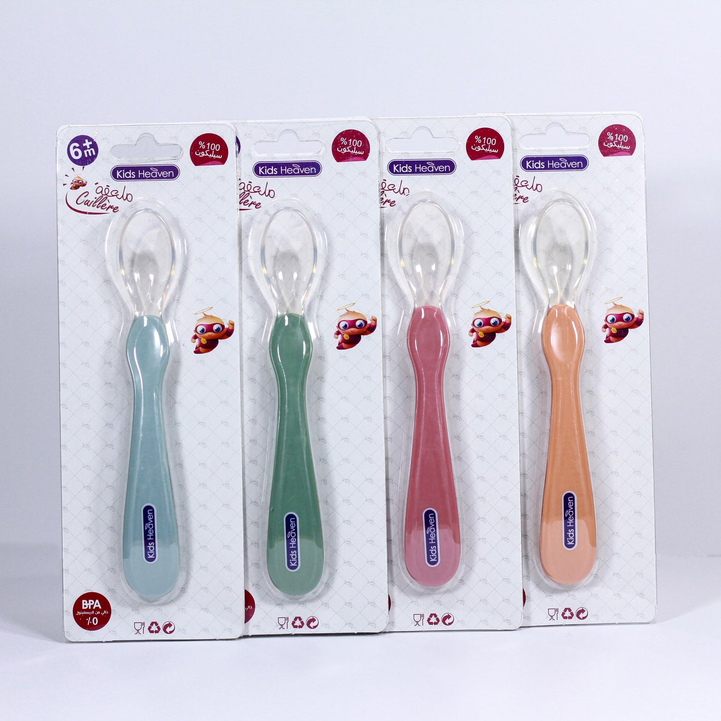 Kids Heaven - Cuillères en silicone pour bébé