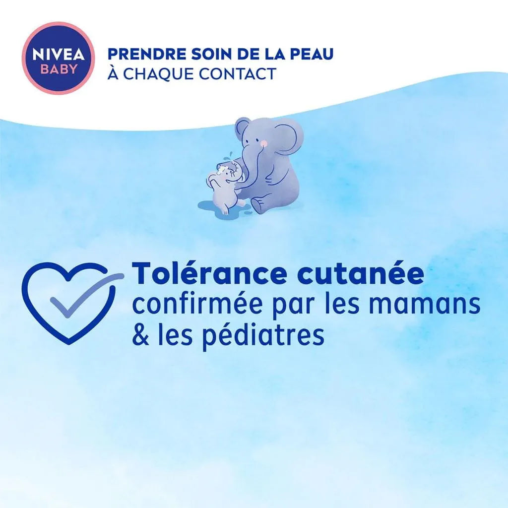 NIVEA – Baby Shampooing Douceur & Soin à l’Huile d’Amande & Vitamines B5, C, E – Sans Larmes