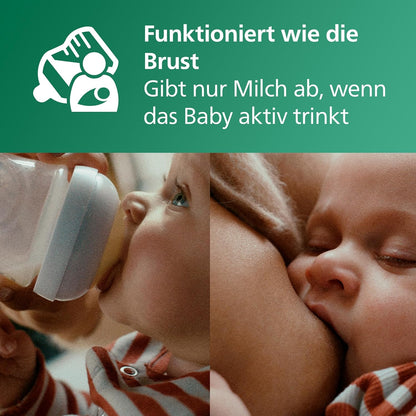 Philips Avent - Coffret Biberons en Verre  Natural Response – Pure Glass (120ml + 2x240ml) + Sucette ultra douce