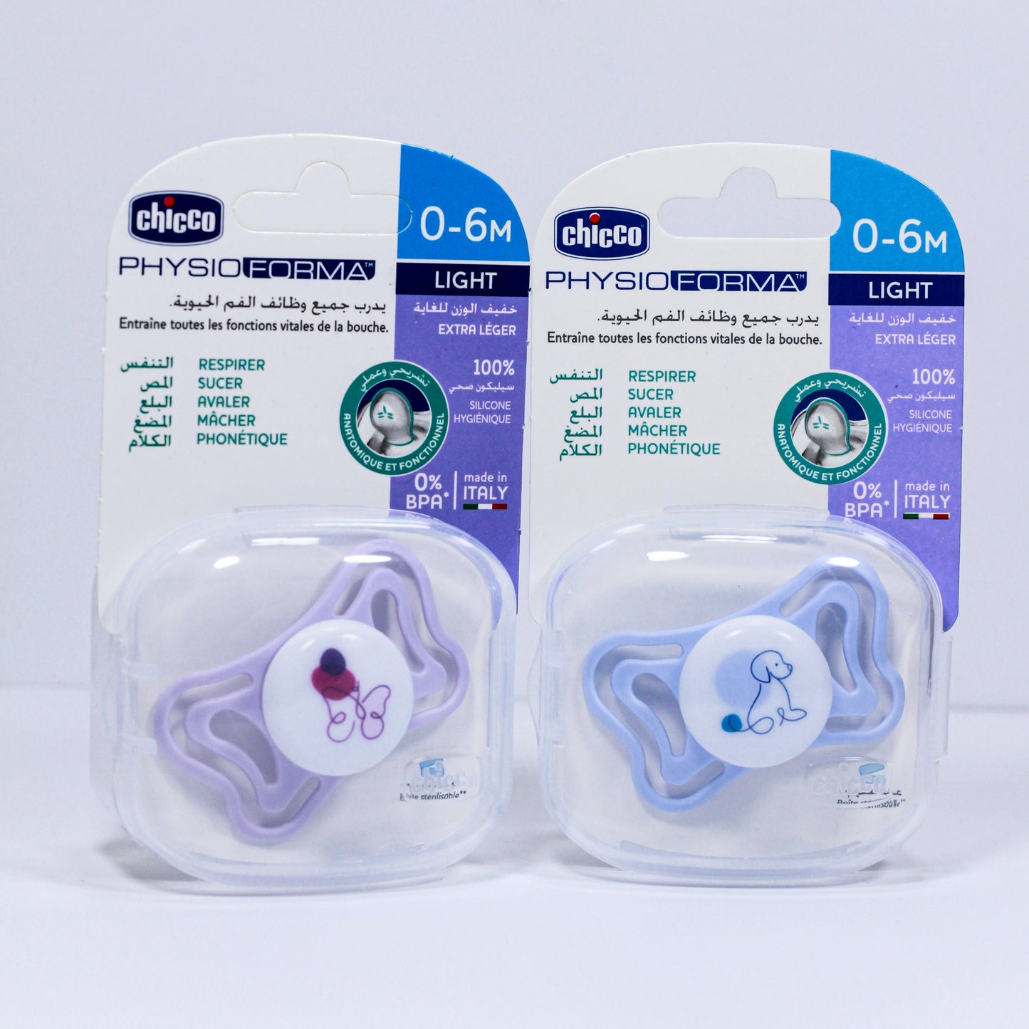 Chicco – Sucette PhysioForma LIGHT 0-6 mois