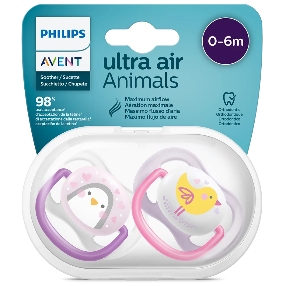 Philips Avent - Sucette 2 pieces - Ultra Air SCF080/11