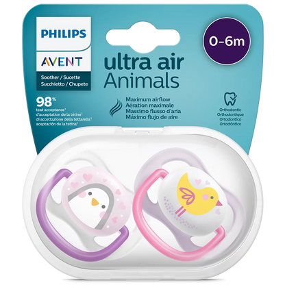 Philips Avent - Sucette 2 pieces - Ultra Air SCF080/11