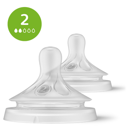 Philips Avent – Lot de 2 Tétines en Silicone – Natural Response