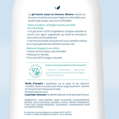 Biolane - Gel lavant corps & cheveux 2 en 1