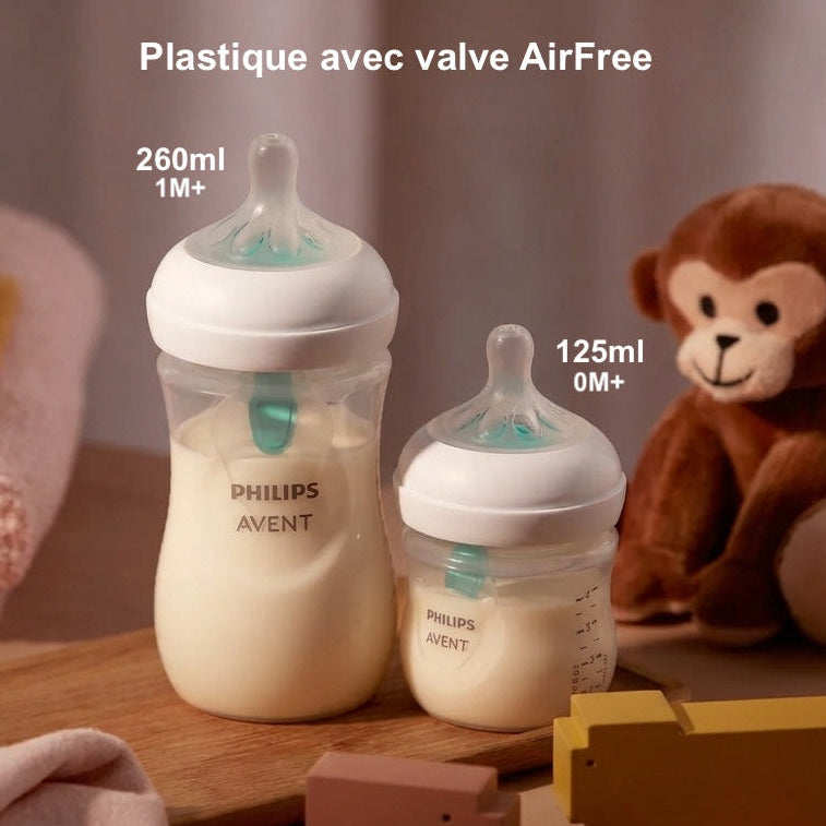 Philips Avent - Biberon en Plastique valve AirFree - Naturelle