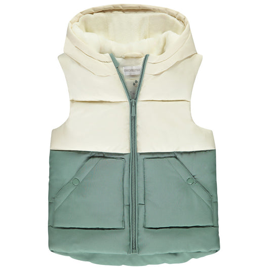 Orchestra - Gilet matelassé à capuche bicolore