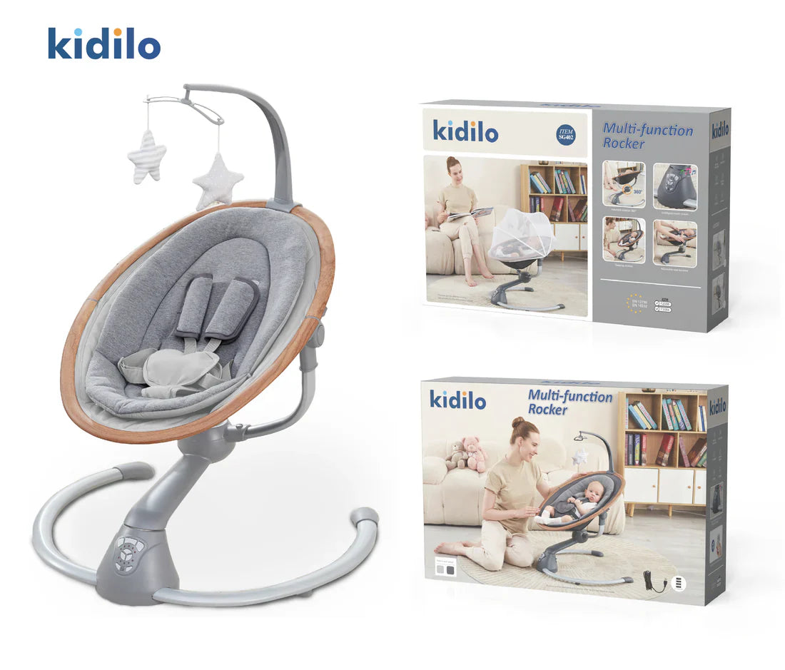 Kidilo - Balancelle électrique pour bébé avec Bluetooth