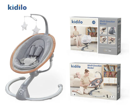 Kidilo - Balancelle électrique pour bébé avec Bluetooth