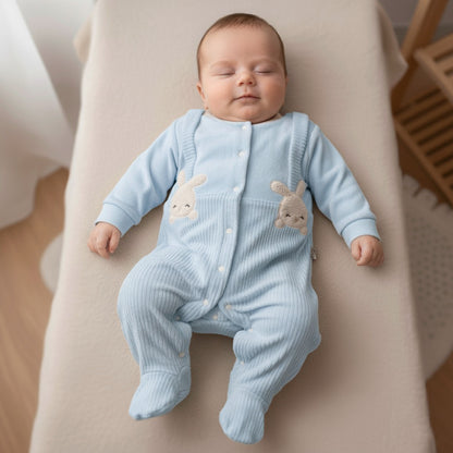 Grenouillère bébé en velours