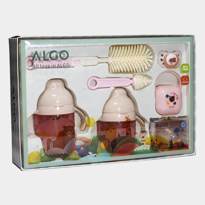 Coffret biberons et accessoires pour bébé – 7 pièces en silicone souple - ALGO - 9445