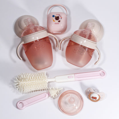Coffret biberons et accessoires pour bébé – 7 pièces en silicone souple - ALGO - 9445