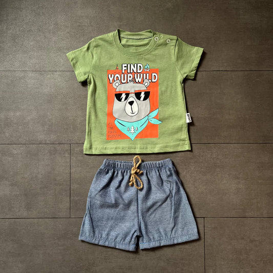 Ensemble t-shirt + short - 2 pièces