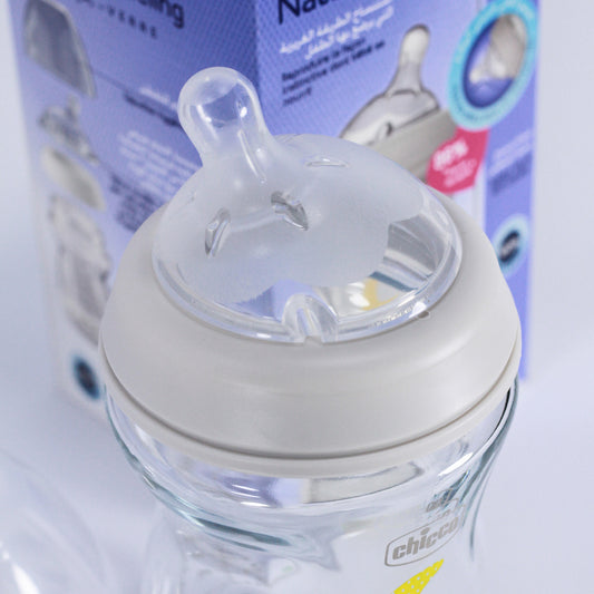 Biberon Chicco - verre زجاج - Naturalfeeling 🇮🇹
