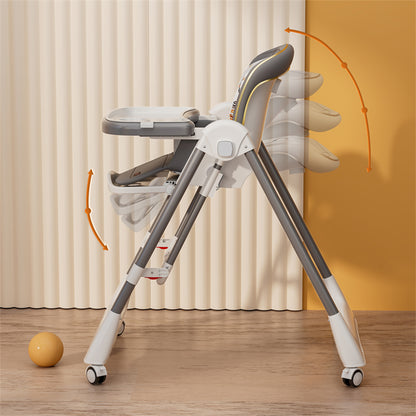 Kidilo – Chaise haute 2-en-1 avec fonction balançoire – Modèle 11-3