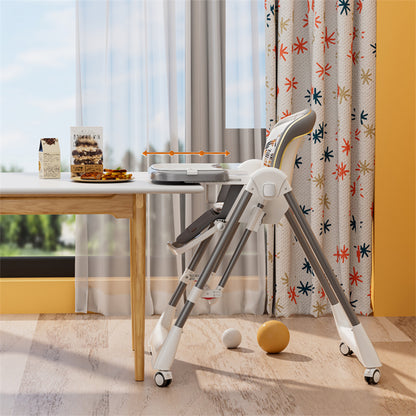 Kidilo – Chaise haute 2-en-1 avec fonction balançoire – Modèle 11-3