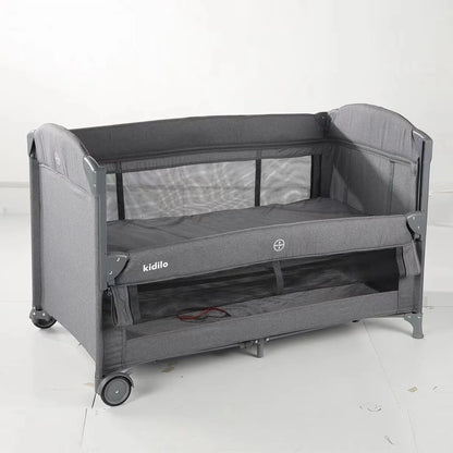 Kidilo – Lit bébé multifonction + parc de jeu  –  Model T-702L