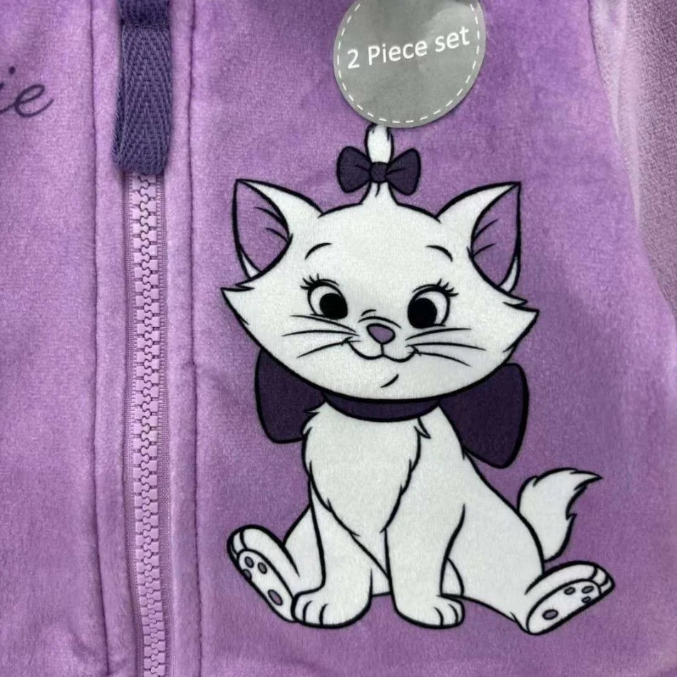 Disney - Ensemble en velours 2 pièces avec capuche “Marie” – Violet